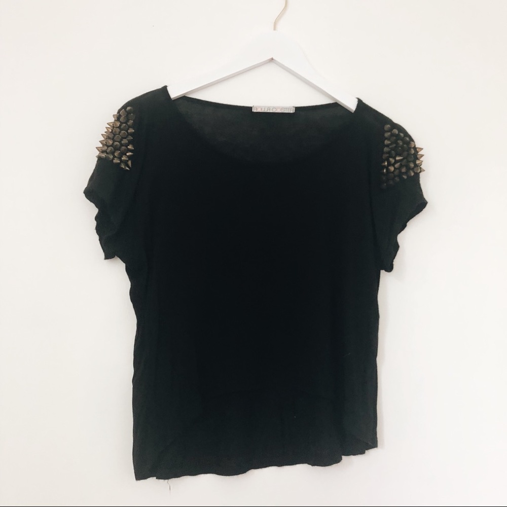 Studded Black Top